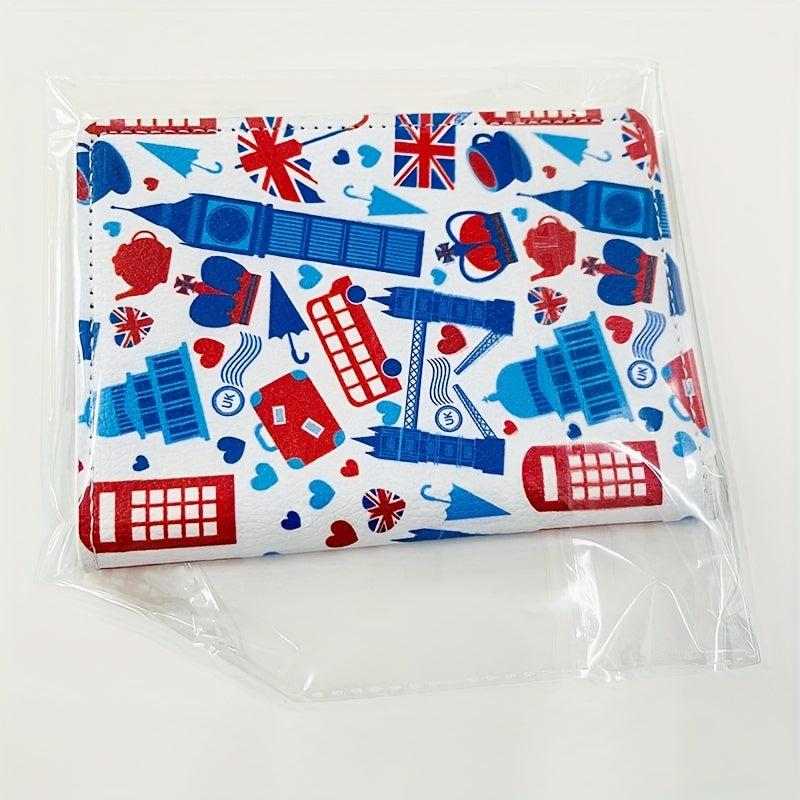 British Style Passport Cover Ticket Clip Leather Storage Bag
