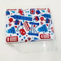 British Style Passport Cover Ticket Clip Leather Storage Bag