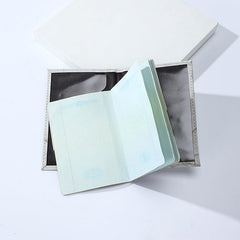 Dark Grey Marble Passport Holder for Travel
