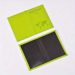 1pc PU Passport Holder - Passport Protector