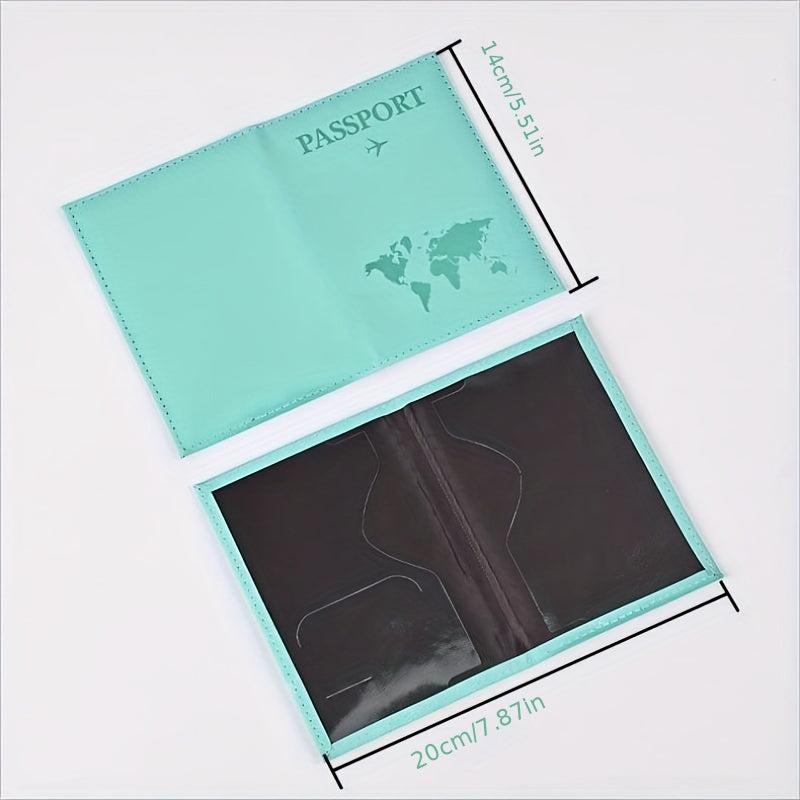 1pc PU Passport Holder - Passport Protector