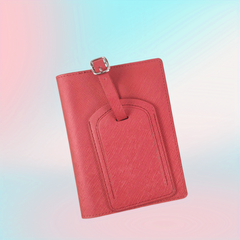 Passport Cover & Luggage Tag Set with Pen Insert