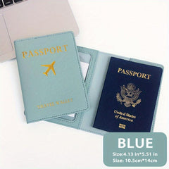 Travel Passport Holder for Leather Bronzing Pu Leather