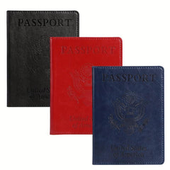 3 Piece Travel Passport Holder & Vaccine Card Cover Set