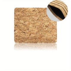Retro Wooden Pattern Card Holder Horizontal Bag Up To 4 Cards