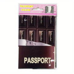Chocolate Pattern Passport Holder PVC ID Credit Card Case