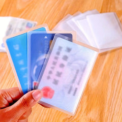 10pcs Transparent ID Card Passport Covers Minimalist Daily Commute