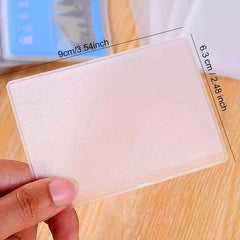 10pcs Transparent ID Card Passport Covers Minimalist Daily Commute