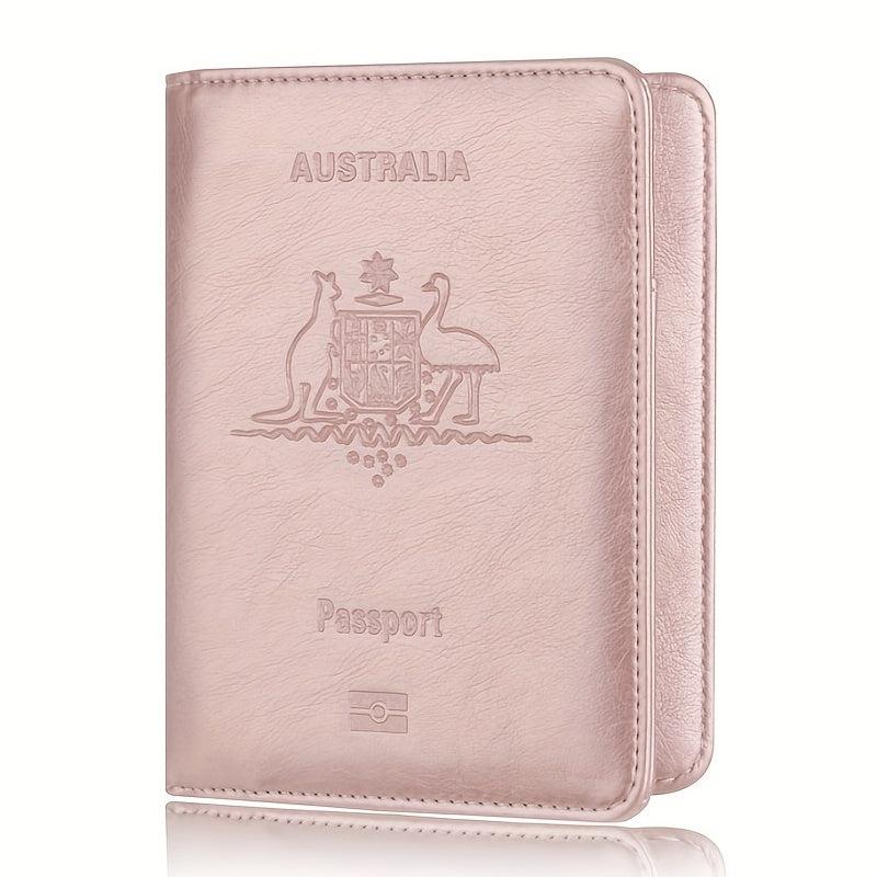 Kangaroo Goose Pattern Passport Case RFID Blocking Holder