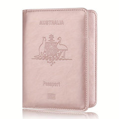 Kangaroo Goose Pattern Passport Case RFID Blocking Holder