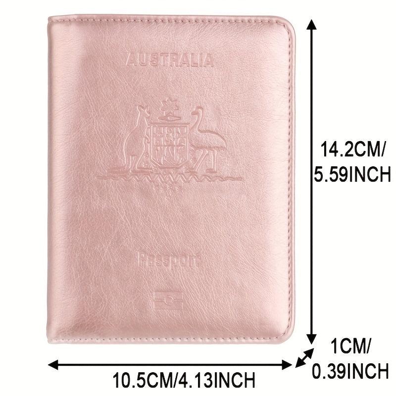 Kangaroo Goose Pattern Passport Case RFID Blocking Holder