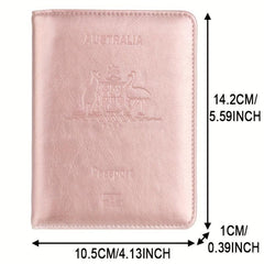 Kangaroo Goose Pattern Passport Case RFID Blocking Holder