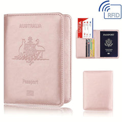 Kangaroo Goose Pattern Passport Case RFID Blocking Holder