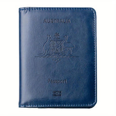Kangaroo Goose Pattern Passport Case RFID Blocking Holder