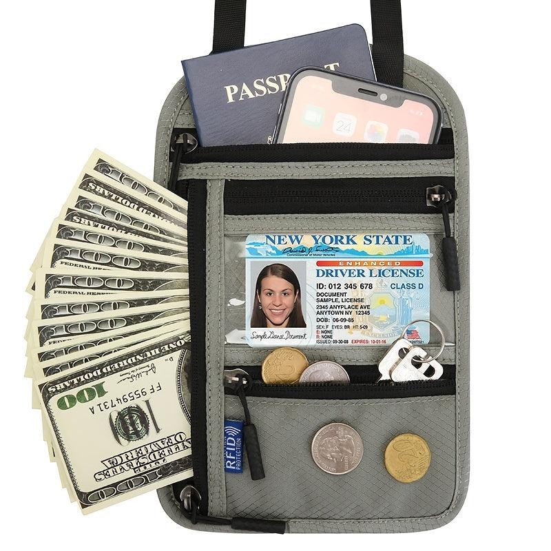 Travel Halter Passport Bag Crossbody Shoulder Organizer Bag