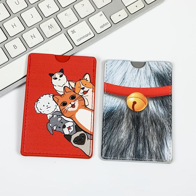 Cartoon Animal PU Leather Card Holder Bus Card Holder