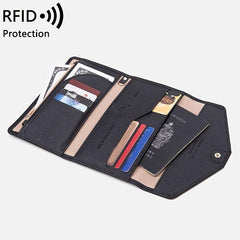 RFID Blocking Passport Holder Travel Wallet - Vaccine Card Holder