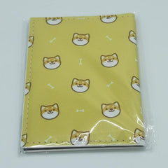 Cartoon Puppy Passport Case PU Leather Waterproof Holder