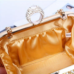Glitter Rhinestone Evening Clutch Dinner Purse Formal Banquet Handbag