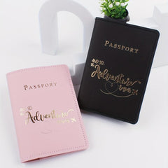 2pcs Love Letter Print Passport Holder Set