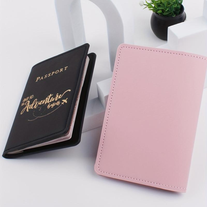 2pcs Love Letter Print Passport Holder Set