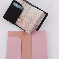 2pcs Love Letter Print Passport Holder Set