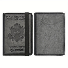 Passport & Vaccine Card Holder Combo Case with CDC Vaccination Slot