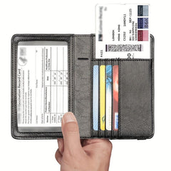 Passport & Vaccine Card Holder Combo Case with CDC Vaccination Slot