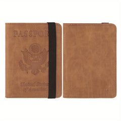 Passport & Vaccine Card Holder Combo Case with CDC Vaccination Slot