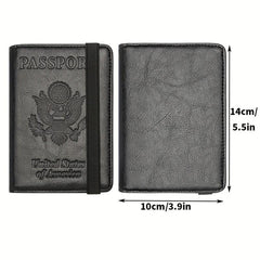 Passport & Vaccine Card Holder Combo Case with CDC Vaccination Slot