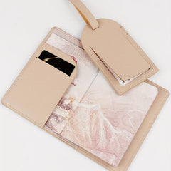 2pcs Travel Passport Holder Luggage Tag Set