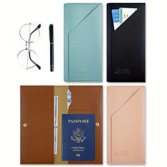 PU Leather Passport Holder Credit Card Holder Case