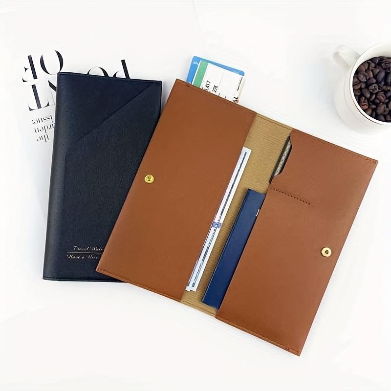 PU Leather Passport Holder Credit Card Holder Case