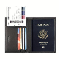 Canada Men's RFID Blocking Passport Holder Travel Wallet Cover