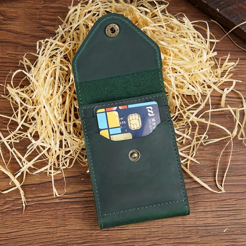 Men's Leather Wallet Card Slot Protection Holder Money Case