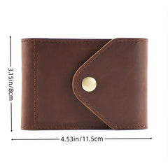 Men's Leather Wallet Card Slot Protection Holder Money Case