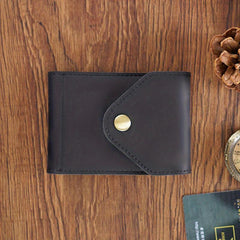 Men's Leather Wallet Card Slot Protection Holder Money Case