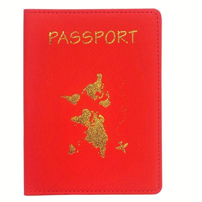 Map Passport Cover Letter Travel Wedding Passport Cover Holder