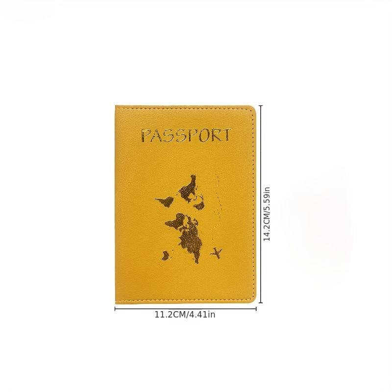 Map Passport Cover Letter Travel Wedding Passport Cover Holder