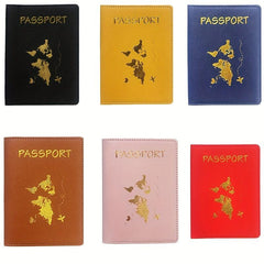Map Passport Cover Letter Travel Wedding Passport Cover Holder