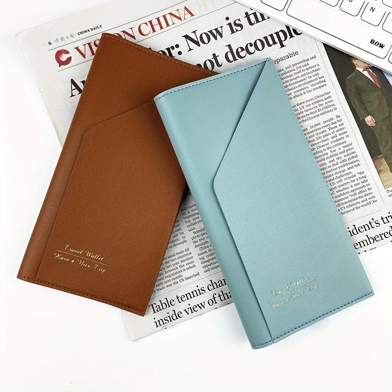 Multifunctional Travel Passport Holder PU Leather Ticket Holder