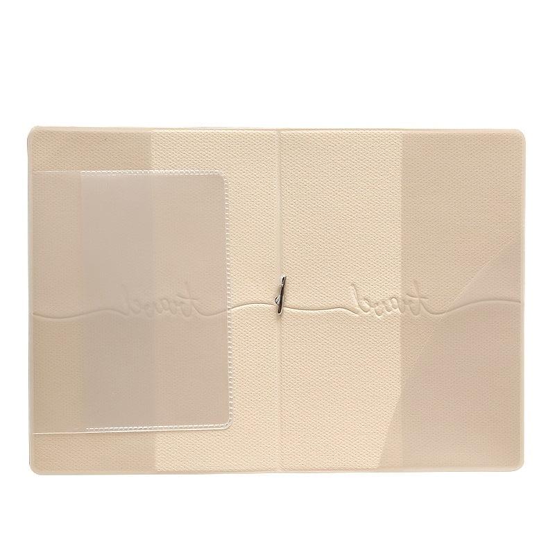 3D Map Passport Holder Travel Set PU Leather Passport Protector Ticket Bag