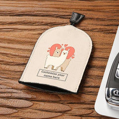 Cartoon Animal Pattern Key Bag Ultra Thin Large Capacity Key Case