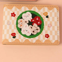 Cloud Animal Family Card Holder ID Passport Bag