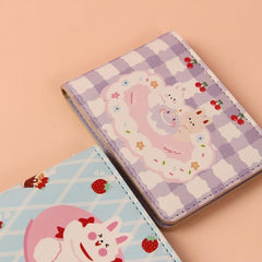Cloud Animal Family Card Holder ID Passport Bag