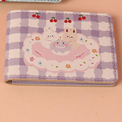 Cloud Animal Family Card Holder ID Passport Bag