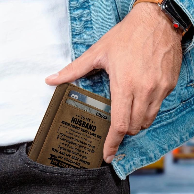 Vintage PU Leather Men's Wallet Ultra thin Bag
