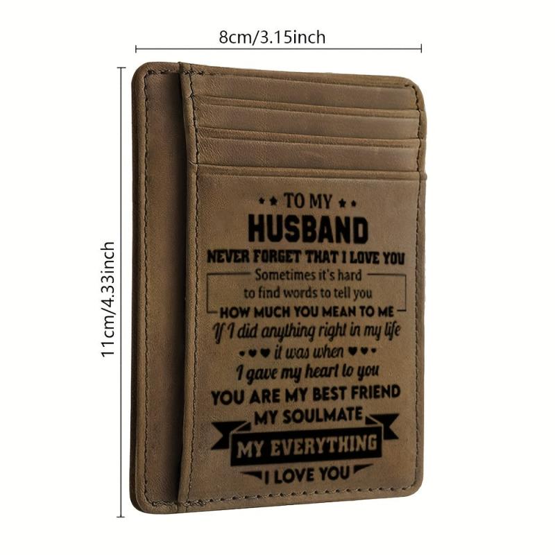 Vintage PU Leather Men's Wallet Ultra thin Bag