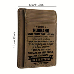 Vintage PU Leather Men's Wallet Ultra thin Bag