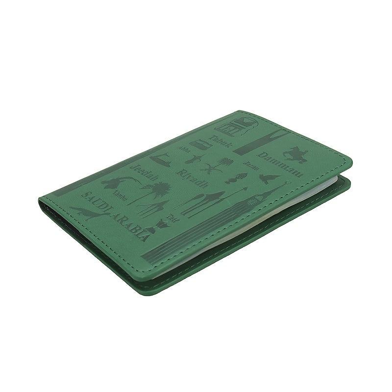 Embossed Passport Holder Card Case